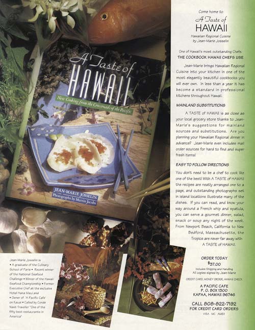 display image of Menu Magazine Ad for Tast of Hawaii