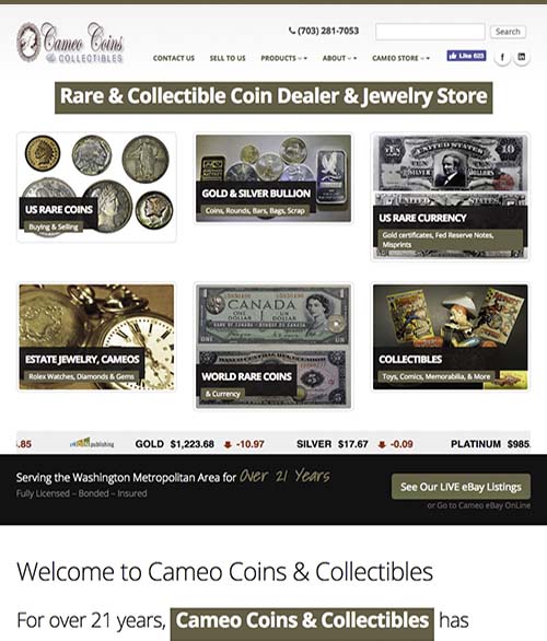 display image of Cameo Coins & Collectibles